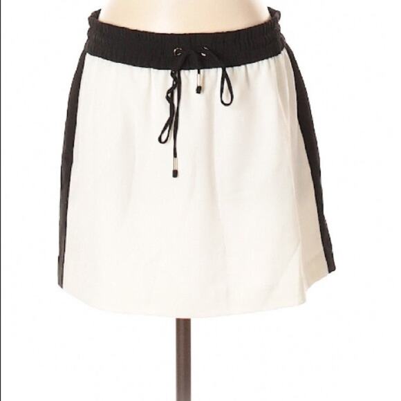 Express Black And White Mini Skirt - Picture 1 of 7